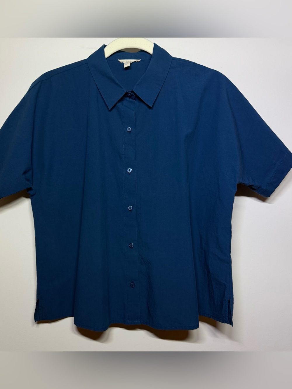 Eileen Fisher Organic Cotton Poplin Short-Sleeve Shirt